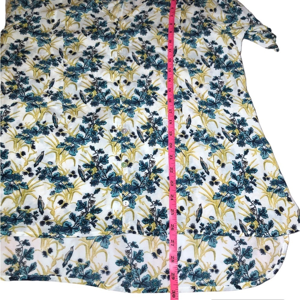 J.Jill floral long sleeve V-Neck top size L - Picture 10 of 10